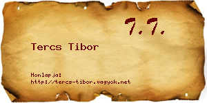 Tercs Tibor névjegykártya